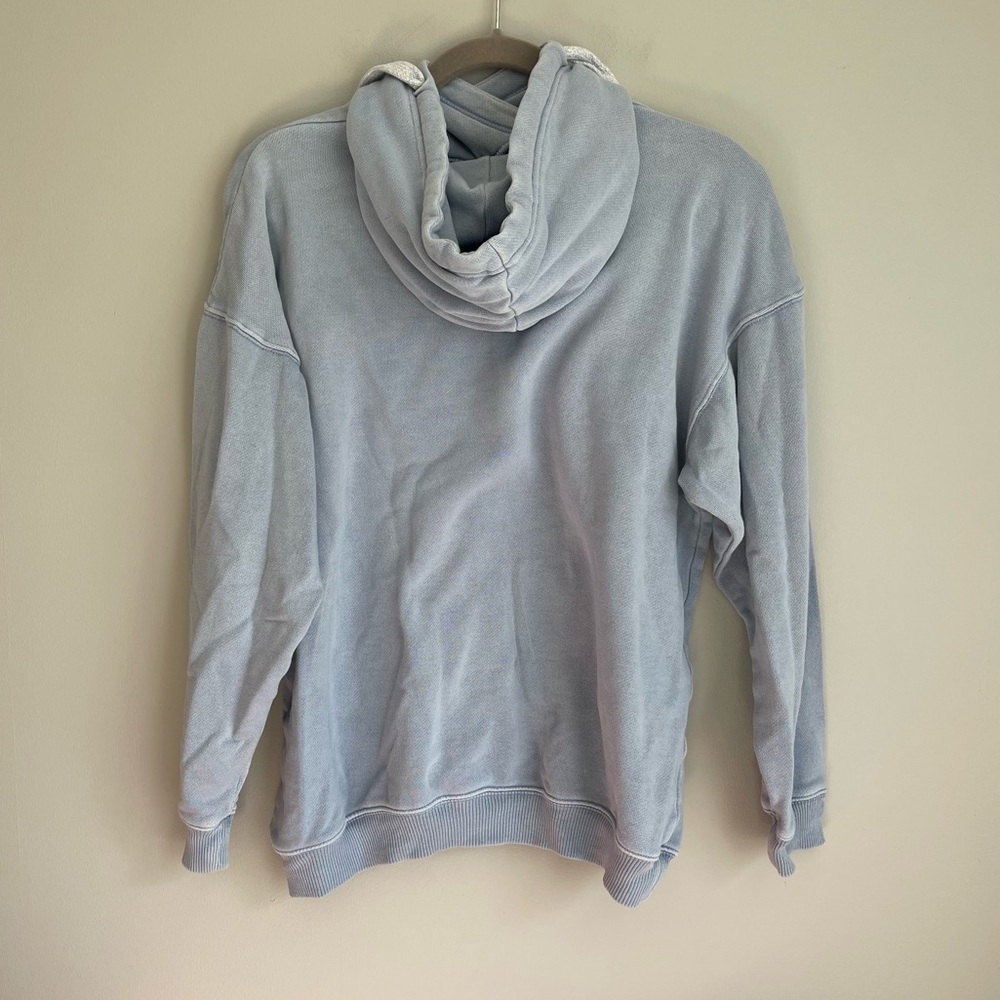 Aerie Light Blue Oversized Hoodie - Picture 2 of 3